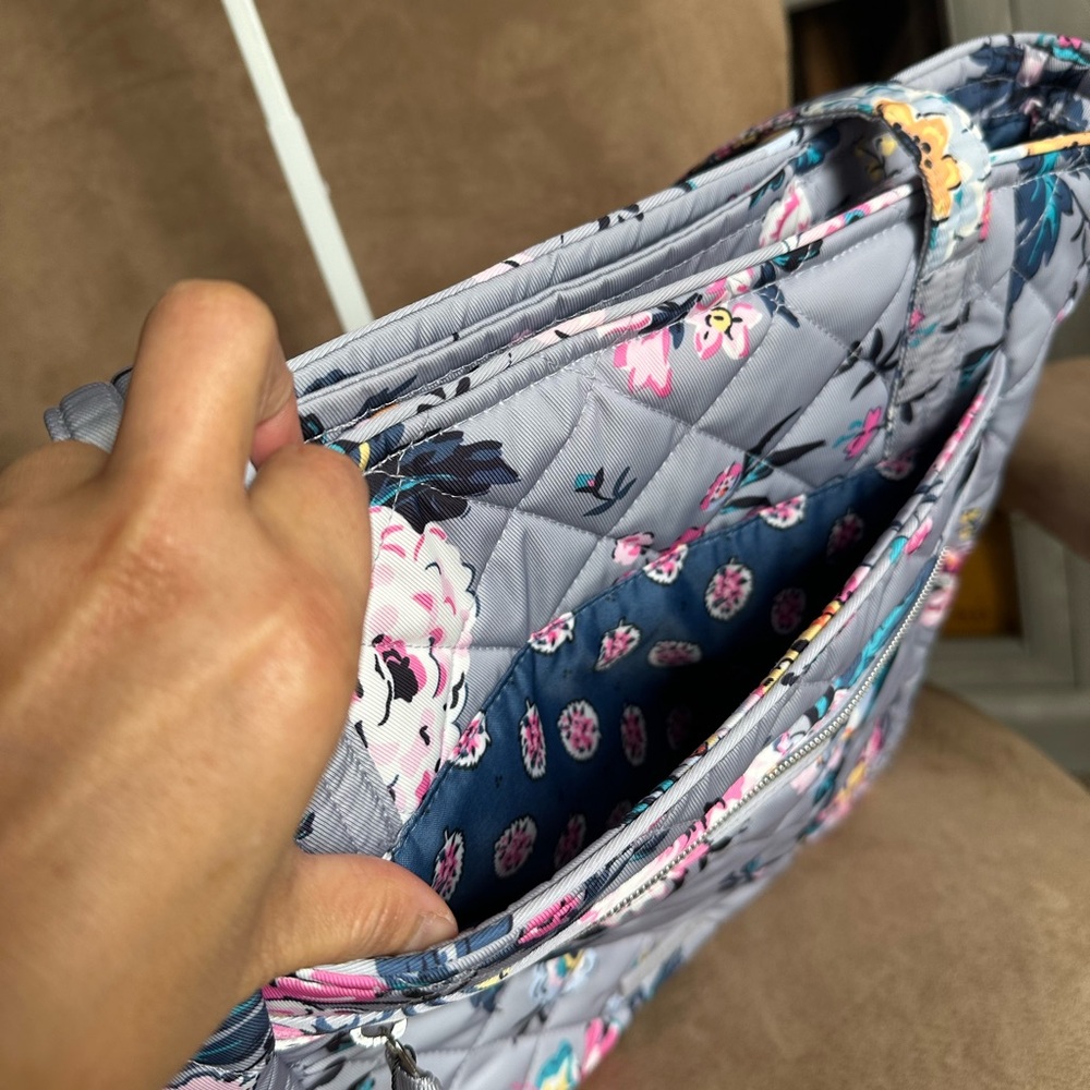 Vera Bradley Parisian Bouquet Small Vera Tote Bag, New with Tag - Picture 7 of 10